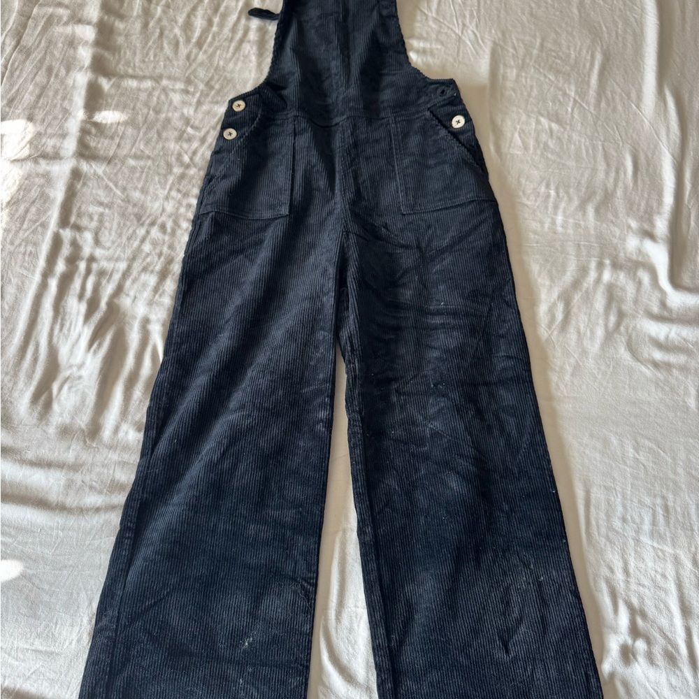 Rylee + Cru Navy Corduroy Jumpsuit
